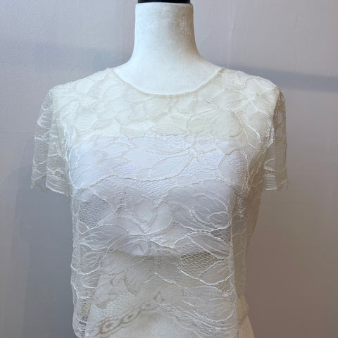 bridal separates. bridal accessories toronto.  lace wedding topper