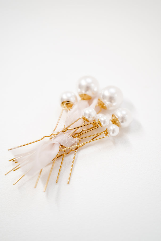 bridal hair accessories.  hair pins. pearl pins. bridal boutique near me